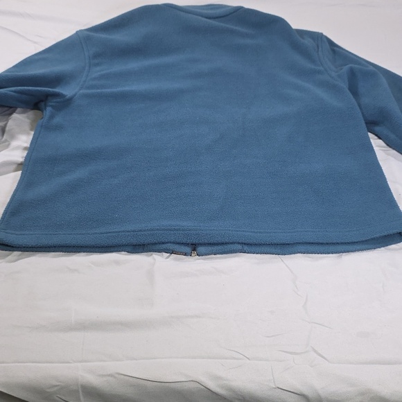 Teddi Teal Embroidered Full Zip Fleece Jacket - Picture 6 of 6